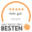 Auszeichnung: Sehr gut — wer kennt den BESTEN 06/2026